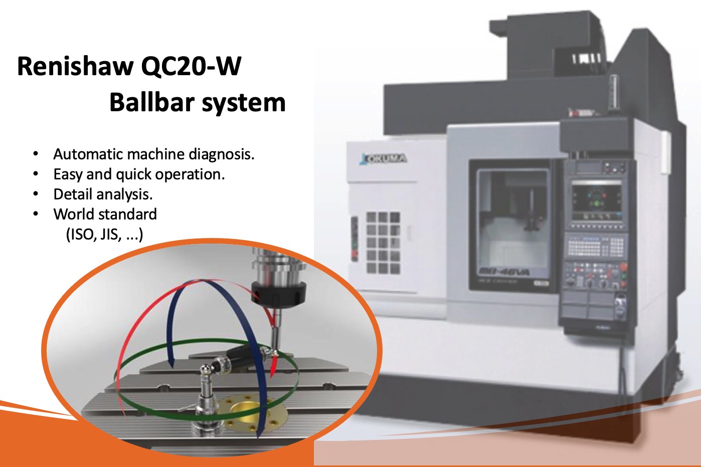 Powerful solution for machine maintenance < QC20-W ballbar system > vol.1 